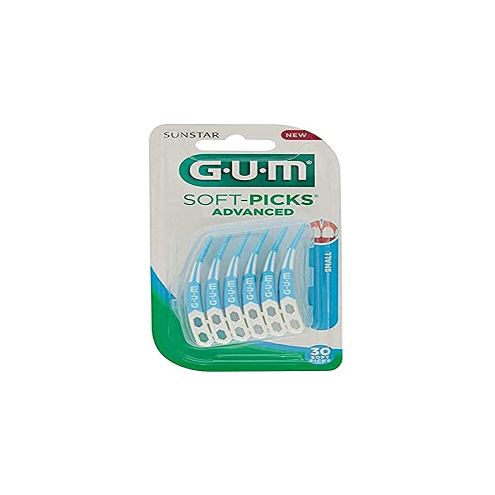 G U M Gum Pack Of Interdental Brushes Soft Picks Advanced Small Gum, 30 Pieces