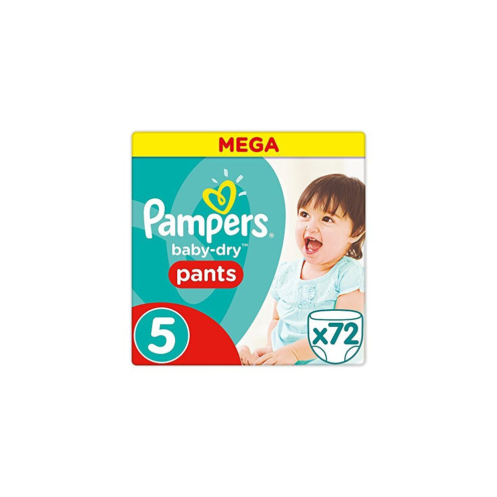 Pampers Baby-Dry Nappies - Batch of 72 - Size 5, 11-18Â kg