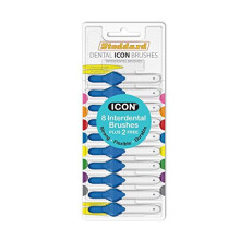 Stoddard Icon Blue Standard Interdental Brush - 8 Bush Plus 2 Free Brush in 1 Pack
