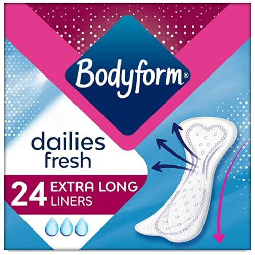 multiple Bodyform Extra Long Panty Liners, 24 Count (Pack of 2) 1