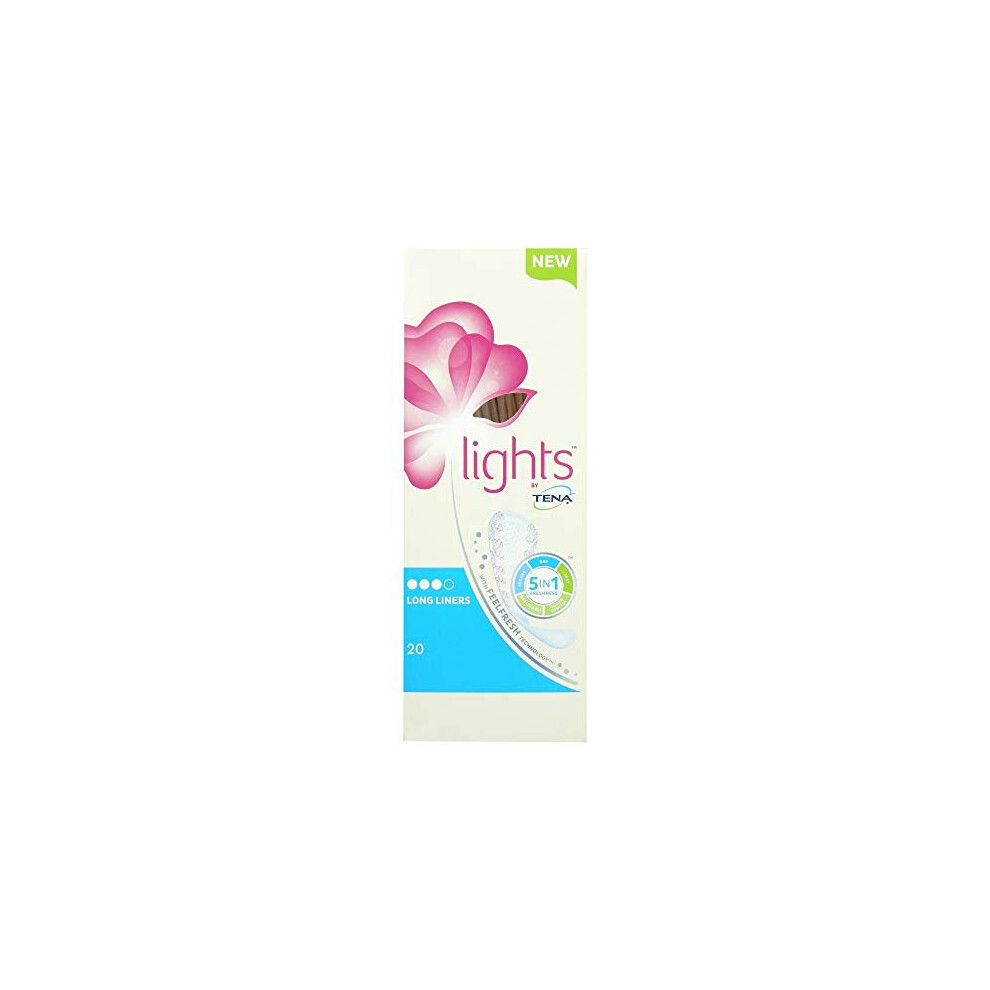 Lights by TENA Long Liners (8 Packs of 20)