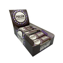 Pulsin - Choc Hazelnut High Fibre Brownie -18 x 35g - Value Multipack - Gluten Free, Palm Oil Free & Dairy Free Bars
