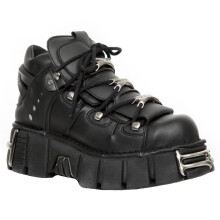 (39) New Rock M-106-VS1 Unisex Metallic Leather Boots