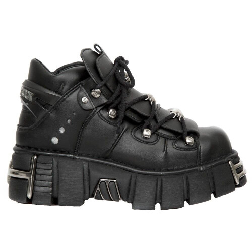 New Rock (44) New Rock M-106-VS1 Unisex Metallic Leather Boots 1