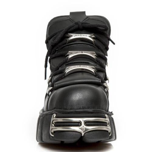 New Rock (44) New Rock M-106-VS1 Unisex Metallic Leather Boots 2