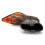 New Rock (41) New Rock 7921-S2 Black Red Flame Leather Boots 8