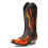 New Rock (41) New Rock 7921-S2 Black Red Flame Leather Boots 5