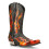 New Rock (41) New Rock 7921-S2 Black Red Flame Leather Boots 1