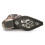 New Rock (41) New Rock 7921-S2 Black Red Flame Leather Boots 7