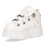 New Rock (38) New Rock 106N-S8 White Leather Gothic Ankle Boots 5