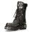 New Rock (38) New Rock 107-S2 Black/Silver Gothic Leather Boots 5