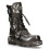 New Rock (45) New Rock 107-S2 Black/Silver Gothic Leather Boots 1