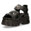New Rock (44) New Rock M-BIOS101-C2 Metallic Black Leathr Sandal 5