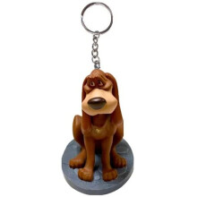 Lady & Tramp Trusty Dog Key Ring Dangler Ornament PVC Figure