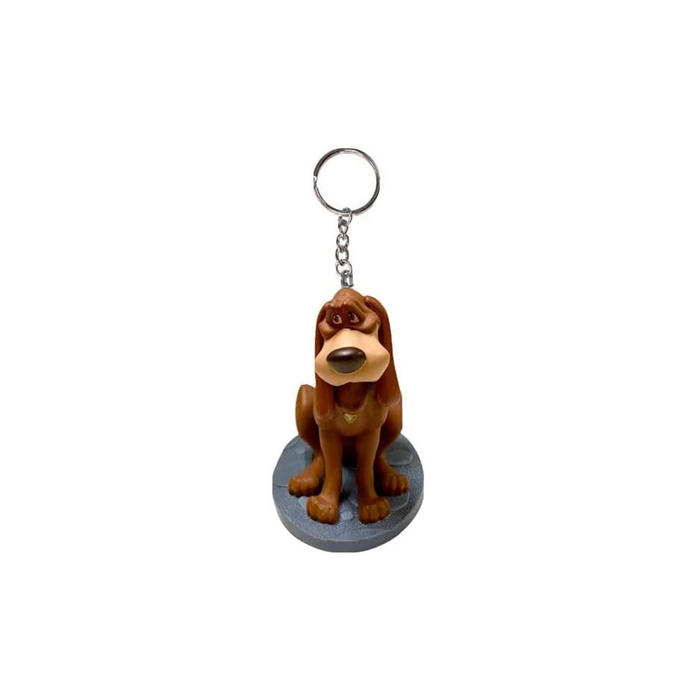 Disney Lady & Tramp Trusty Dog Key Ring Dangler Ornament Pvc Figure