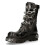 New Rock (41) New Rock 727-S1 Black Spiked Gothic Mid Calf Boots 5