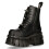 New Rock (46) NEW ROCK Black Leather Platform Biker Shoes 5