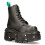 New Rock (36) NEW ROCK VEGAN Leather Black Platform Biker Shoes 1