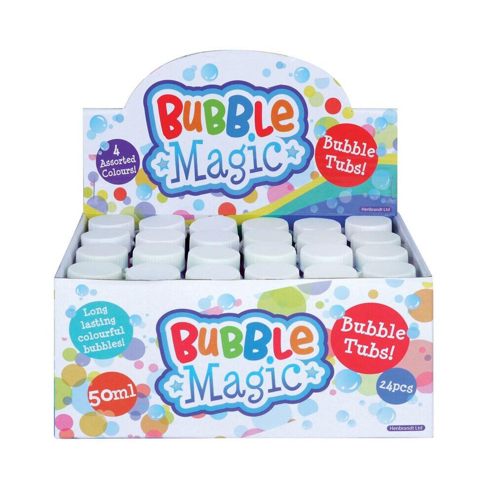 24 60ml Bottles Party Bubbles Tub Children Kids Party Bag Fillers Toys