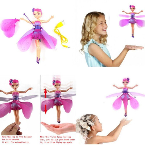 Elektronische fliegende Fee-Puppe mit Infrarot-Sensor – Geschenk für Kinder 2