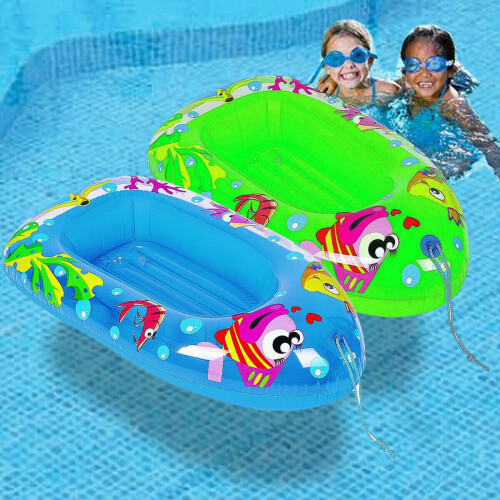 LIVIVO Child Kids Inflatable Pool Dingy Boat Toy Blow Up Float Sea
