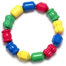 Fisher-Price Snap Lock Bead Shapes, 12 Colorful Beads