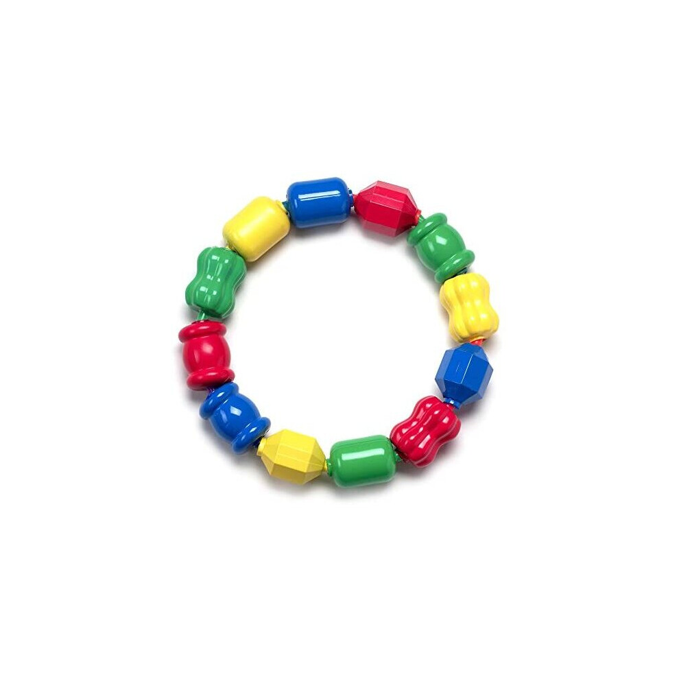 Fisher-Price Snap Lock Bead Shapes, 12 Colorful Beads