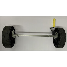 Front Wheels & Axle For Challenge 129cc Petrol Lawnmowers XSS40E XSZ40E - Refurbished