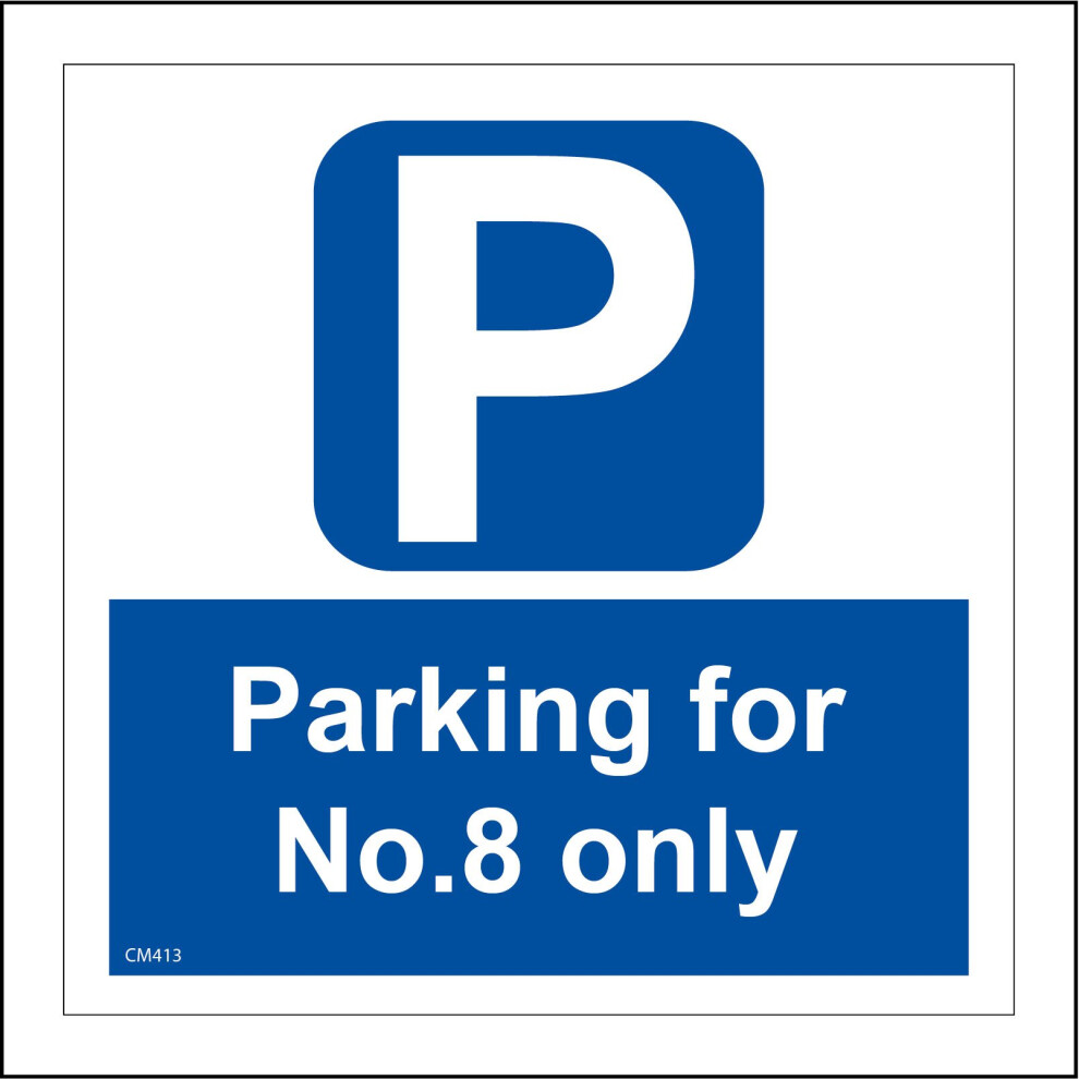 (150 x 150mm - 6 x 6, H - Clear Sticker / Sav - See Through) CM413 Parking For Number Sign Vehicle House Flat Bay Site Location Choice Create 600mm x-image-OPC-P976GYR-NEW