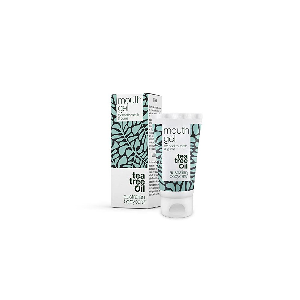 Mouth Gel for Dry, Irritated and Tender Gums and Tongue - 50ml | Oral Gel with Natural Tea Tree Oil Against Bacteria | Dry Mouth Relief | 10