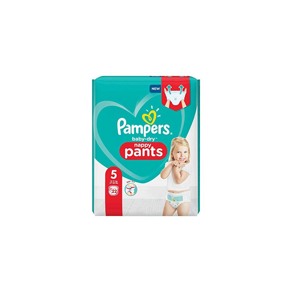 Pampers 81713146 Baby-Dry Pants Nappy Pants White