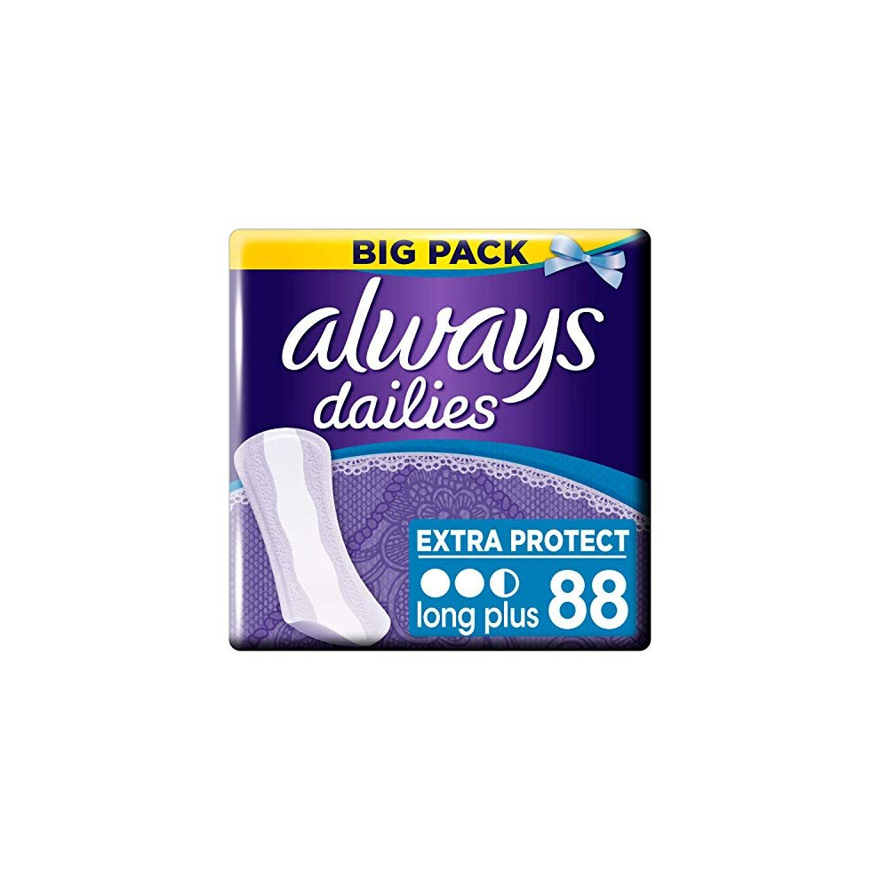 Always Dailies Extra Protect Long Plus Pantiliners 480g - 88pc