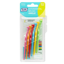 TePe Angle Interdental Brushes Mixed Pack / Samples of Every Size / Easy and simple interspace cleaning with long handle and angled neck /