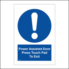 (400 x 600mm - 16 x 24, I - Clear Reversed Sticker / Sav - See Through) MA869 Power Assisted Door Press Touch Pad To Exit Sign Handle Button Knob Access 450mm x 600mm B - Magnetic - Vehicle Grade