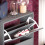 Vida Designs (Grey) 2 Drawer Shoe Cabinet Pull Out Hallway Storage 5