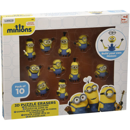 Disney Speelgoed Minions 3D puzzle eraser set