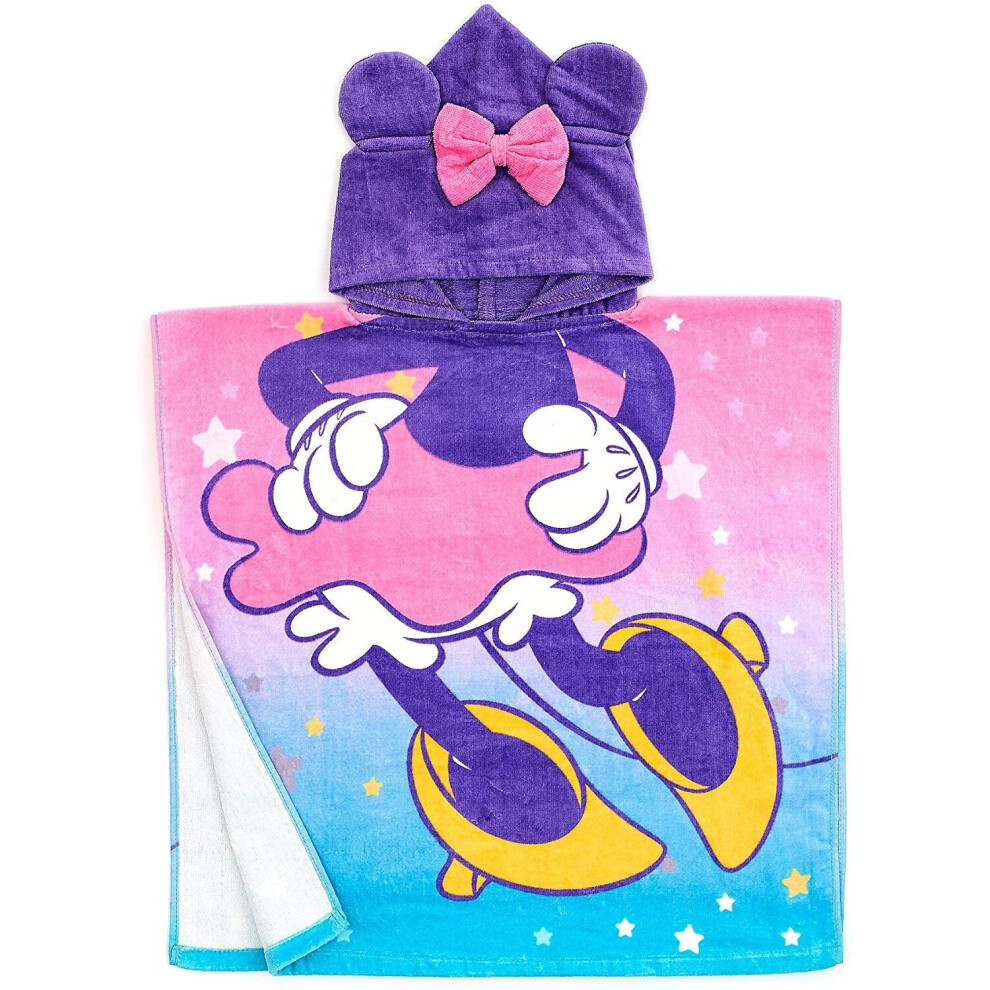 Disney Store Minnie Mouse Mystical 100% Cotton Poncho-Style Hooded