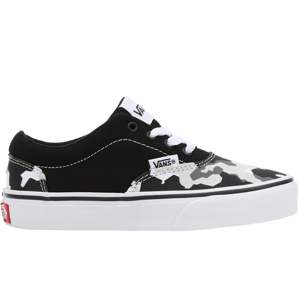 (4 UK, Black/Camo) Vans Kids Juniors Doheny Canvas Low Top Casual Trainers Shoes