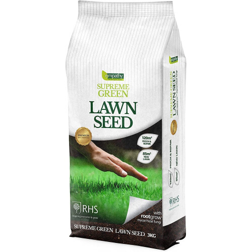 Supreme Green Lawn Seed 3kg with rootgrow 1