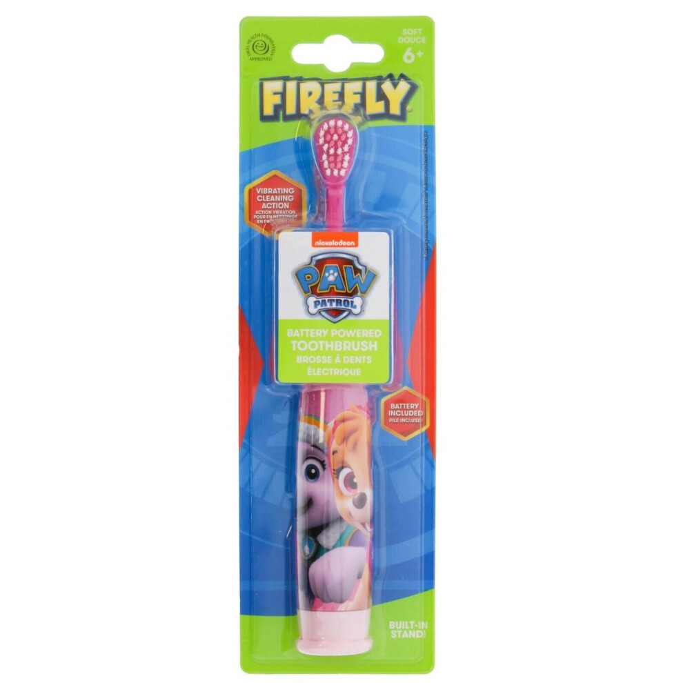 Firefly Paw Patrol Electric Toothbrush Designed For Kids Oral Care