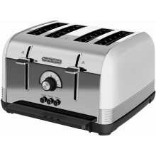 Morphy Richards 240332 Venture Retro 4 Slice Toaster White