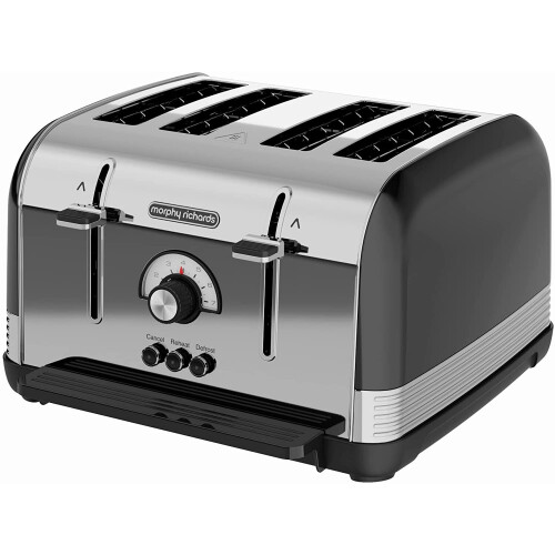 Morphy Richards Morphy Richards 240331 Venture Retro 4 Slice Toaster Black