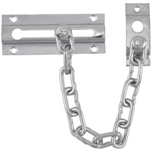 TIMCO Door Chain Security Lock - Allowing Reduced Opening Angle of The Door, for Your Added Security - Polished Chrome - 85mm,...