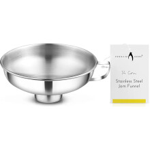 Penguin Home 14cm Jam Funnel with Wide Neck|Stainless Steel Easy Fill Funnel for Maslin Pan/Jam Pan,Canning & Preserving...