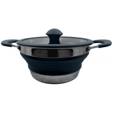 Vango Cuisine Non-Stick Casserole Pot: Deep Grey: 1.5 LTR