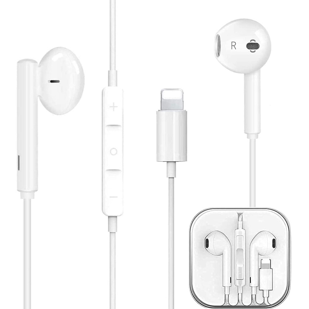 In-Ear Headphones For Iphone, Wired Hi-Res Stereo Sound Earphones For Iphone Earbuds With Mic+Volume Control Compatible With... 714216625963