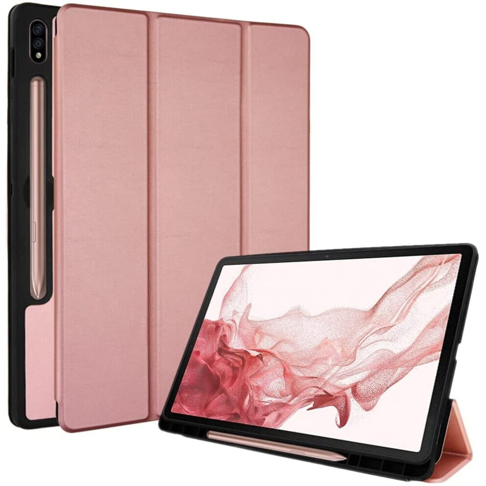 Techgear Smart Case For Samsung Galaxy Tab S8 11" 2022 Release (Sm-X700 / Sm/X706) Pu Leather Slim Smart Case Stand Cover With...