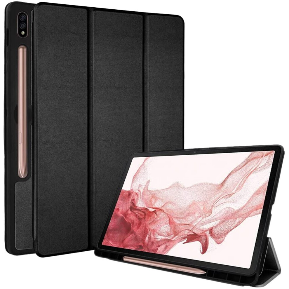 Techgear Smart Case For Samsung Galaxy Tab S8 11" 2022 Release (Sm-X700 / Sm/X706) Pu Leather Slim Smart Case Stand Cover With... 5056284454058