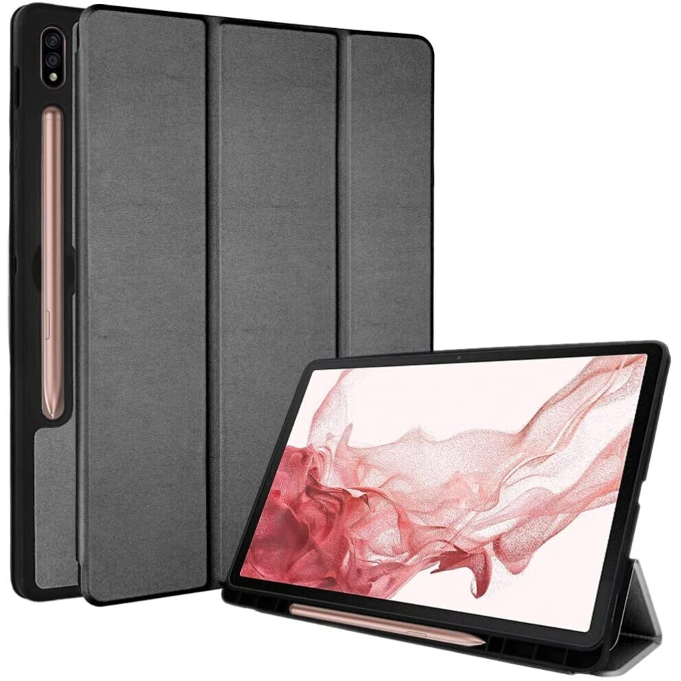 Techgear Smart Case For Samsung Galaxy Tab S8 11" 2022 Release (Sm-X700 / Sm/X706) Pu Leather Slim Smart Case Stand Cover With...
