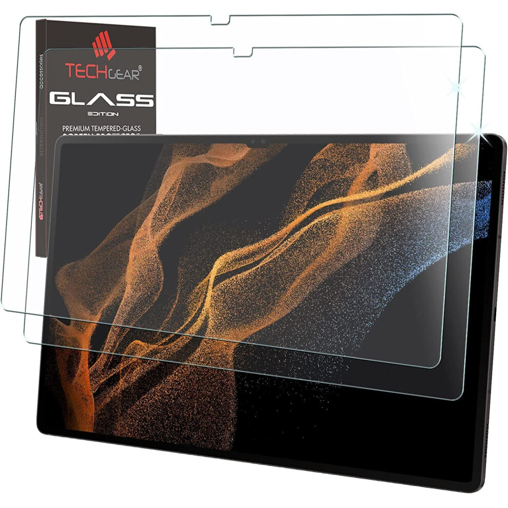 Techgear [2 Pack Galaxy Tab S8 Ultra 14.6" Glass Edition (Sm-X900 / Sm-X906) Tempered Glass Screen Protector [9H Toughness] [Hd...